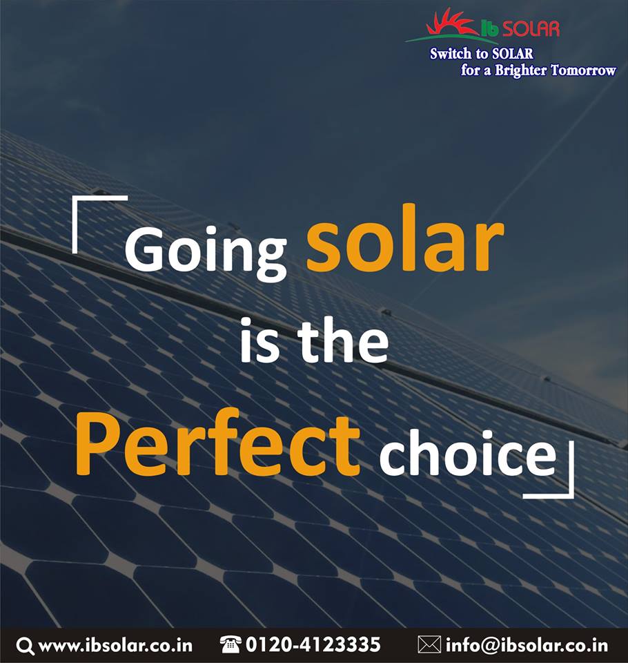 Going solar is the perfect choice