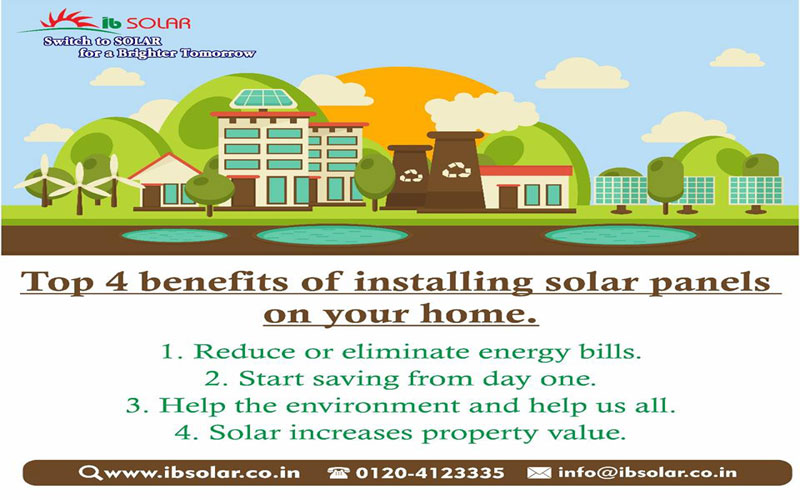 Top 4 Benefits of installing solar panels on your home