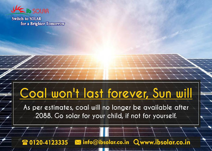 Coal won’t last forever, Sun will