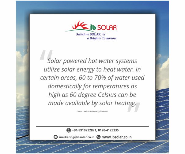 Solar powered hot water systems utilize solar energy to heat water.
