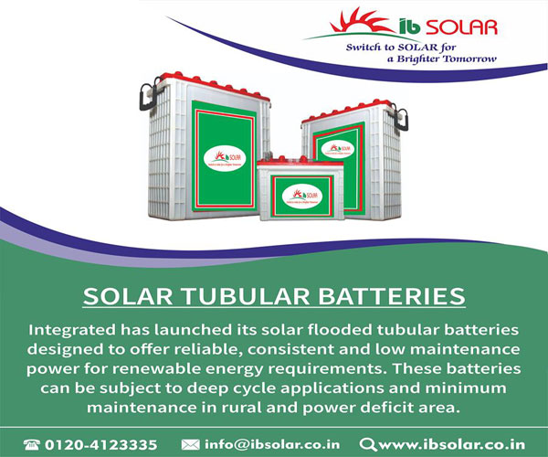 SOLAR TUBULAR BATTERIES