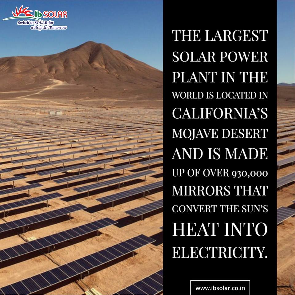 The Largest Solar Power Plant in the World