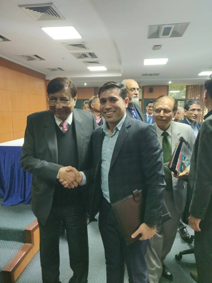 Mr. Abhinav Mahajan with Amity University Founder – Dr. A.K. Chauhan