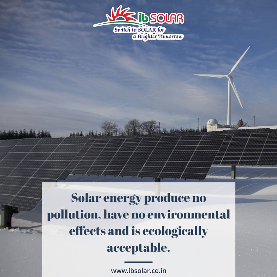 Solar Energy Produces No Pollution
