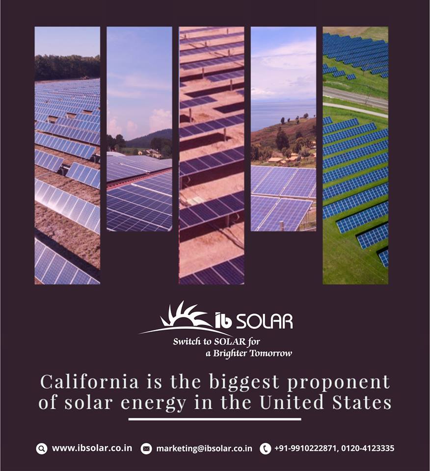 California is the Biggest Proponent of Solar Energy