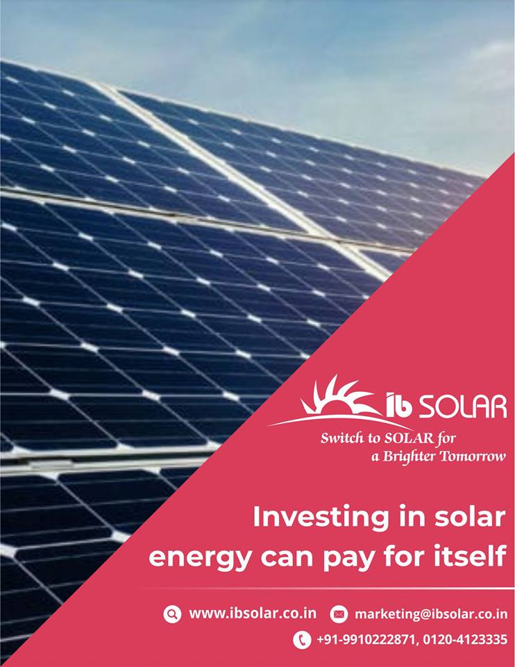 Investing in Solar Energy can pay for itself !!