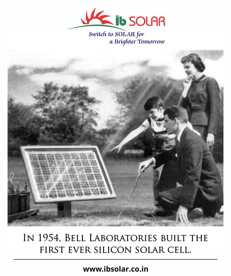 In 1954, Bell Laboratories built the first ever silicon solar cell.