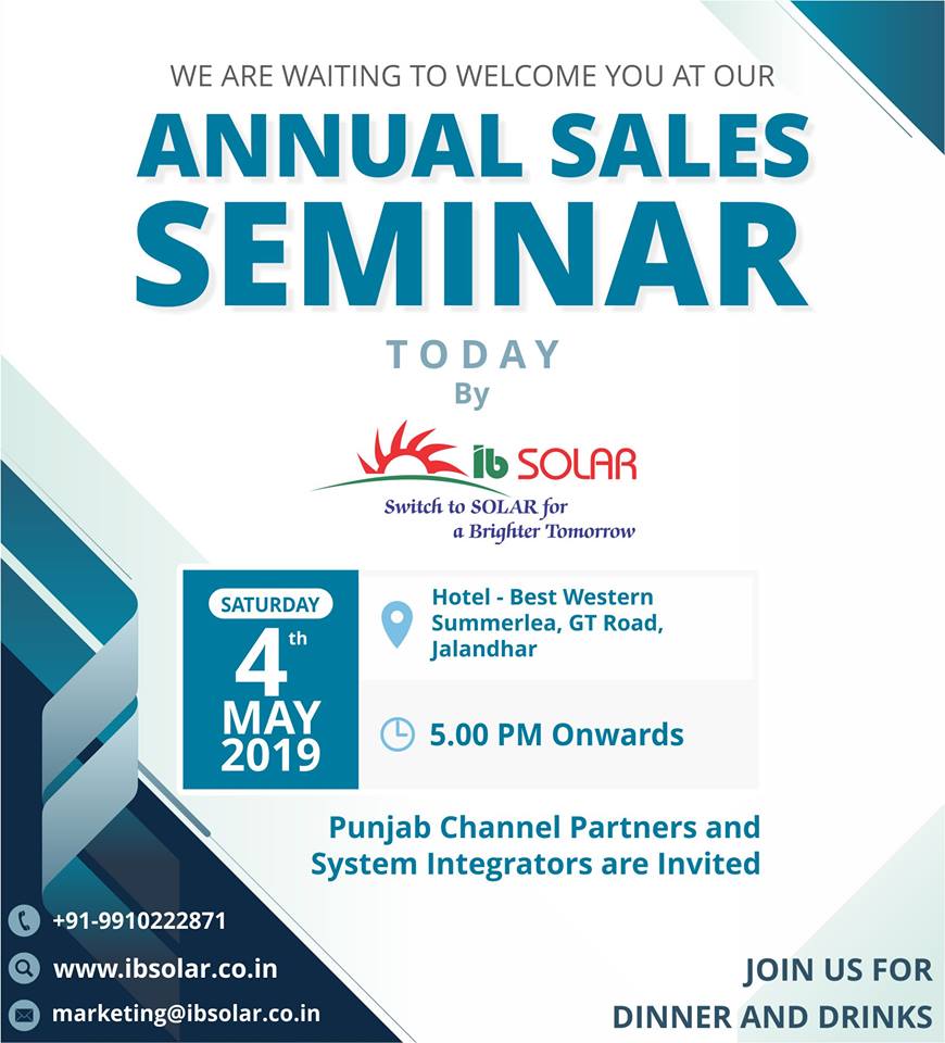 We are waiting to welcome you to our Annual Sales Seminar today
