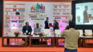 Mr. S.K. Mahajan, Director IB solar as a session panelist in Solar India 2019