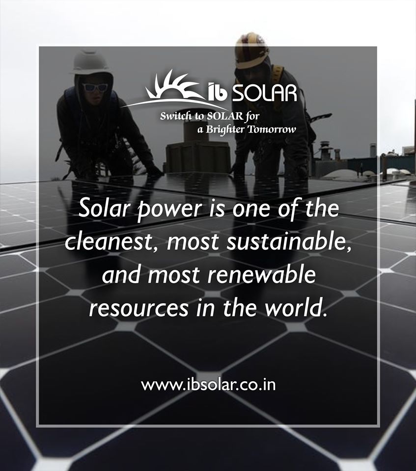 Solar power is one of the cleanest and most renewable resources in the world.