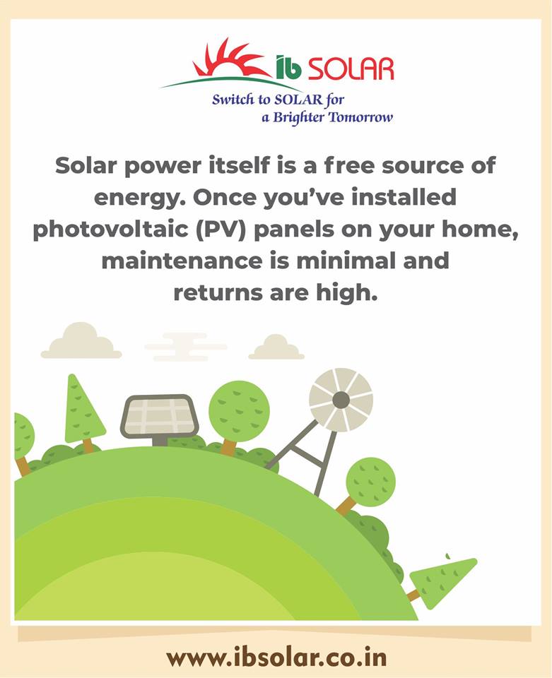 Solar Power itself is a free Source of Energy – IB Solar
