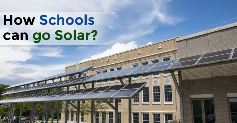 How can schools benefit from solar energy?